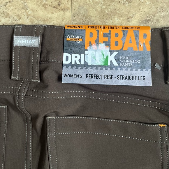 Ariat‎ Rebar Perfect Rise Straight Leg Pants Green Women’s 25L Work New NWT - Picture 13 of 13